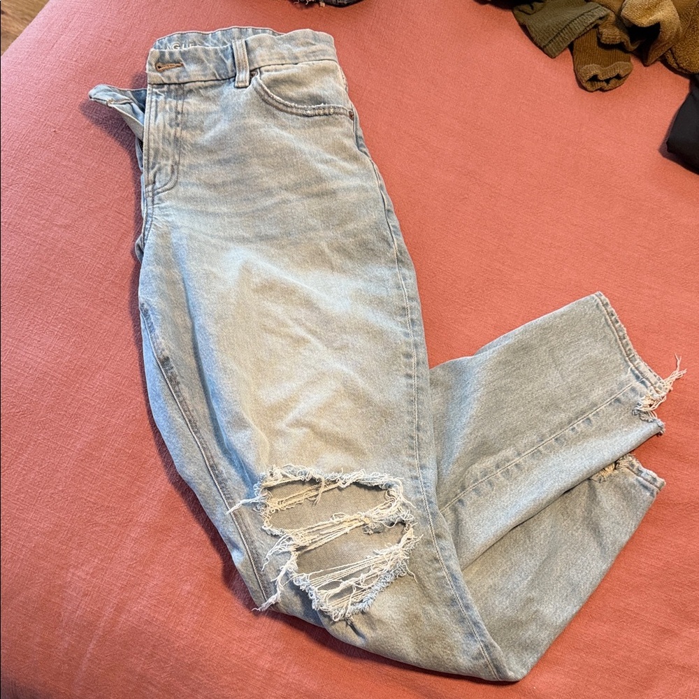 American Eagle Outfitters Light Wash Curvy Jeans